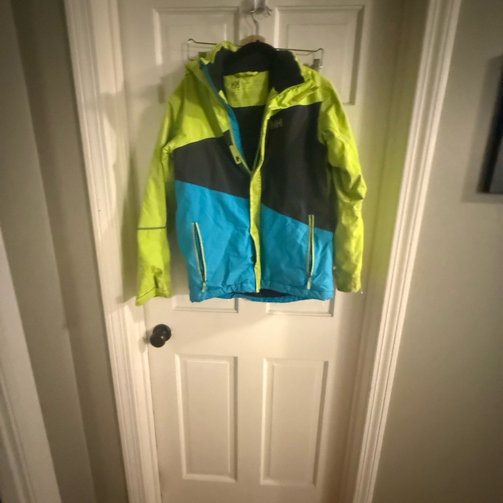 Helly Hansen Blue and Green Outdoor Jacket